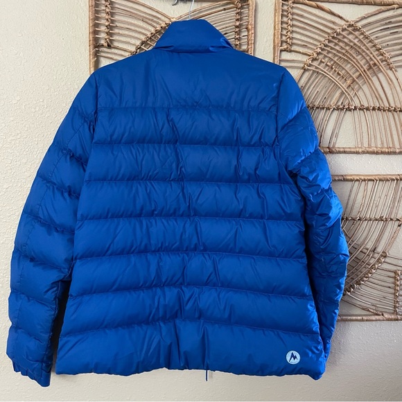 Marmot Down Puffer Jacket 700 Fill Blue Packable Quilted Women's Sz M B29 - Picture 2 of 14